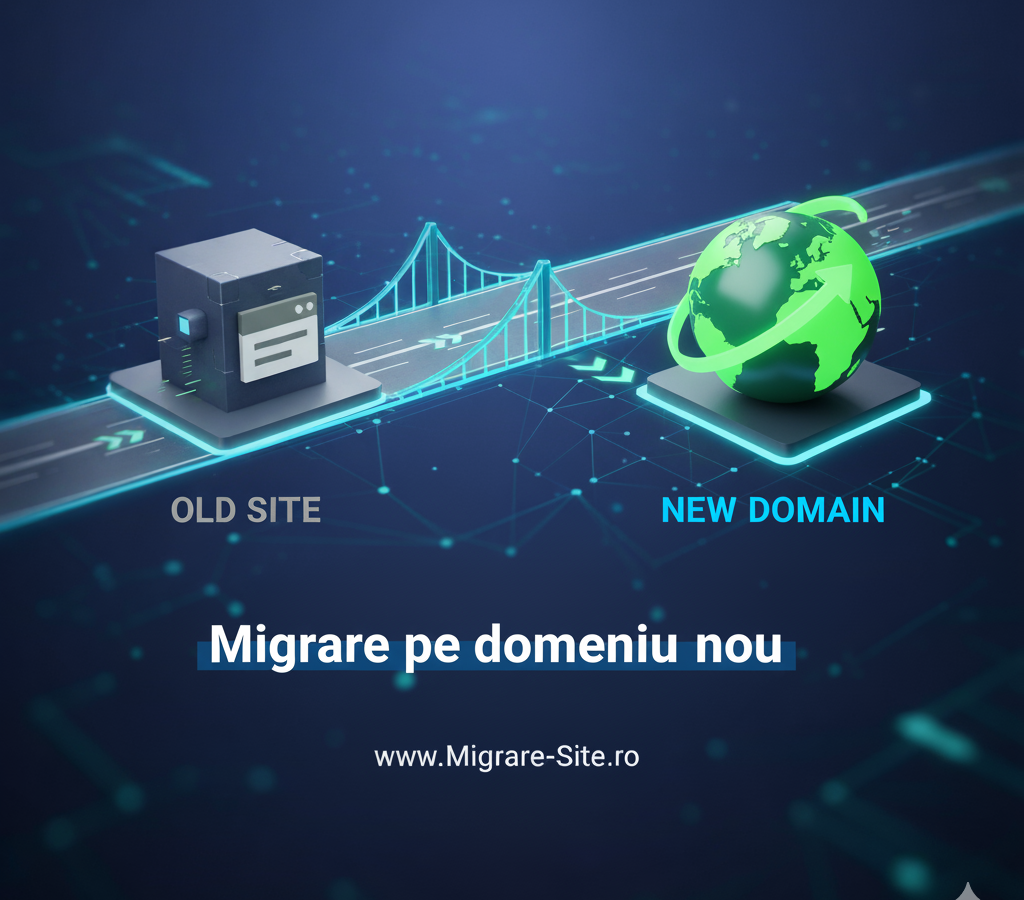 Migrare site pe domeniu nou, transfer complet fără erori și pierderi de trafic SEO