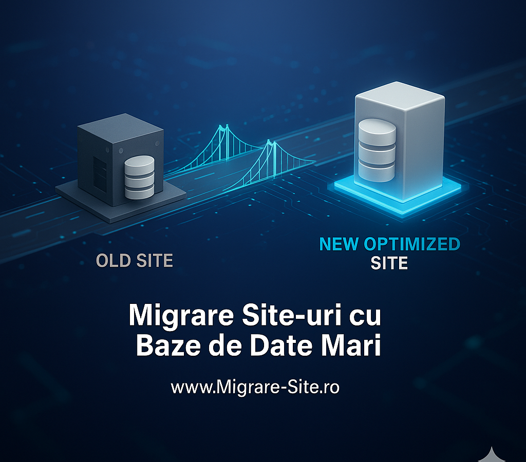 Migrare profesională site-uri cu baze de date mari, transfer complet și optimizat SEO